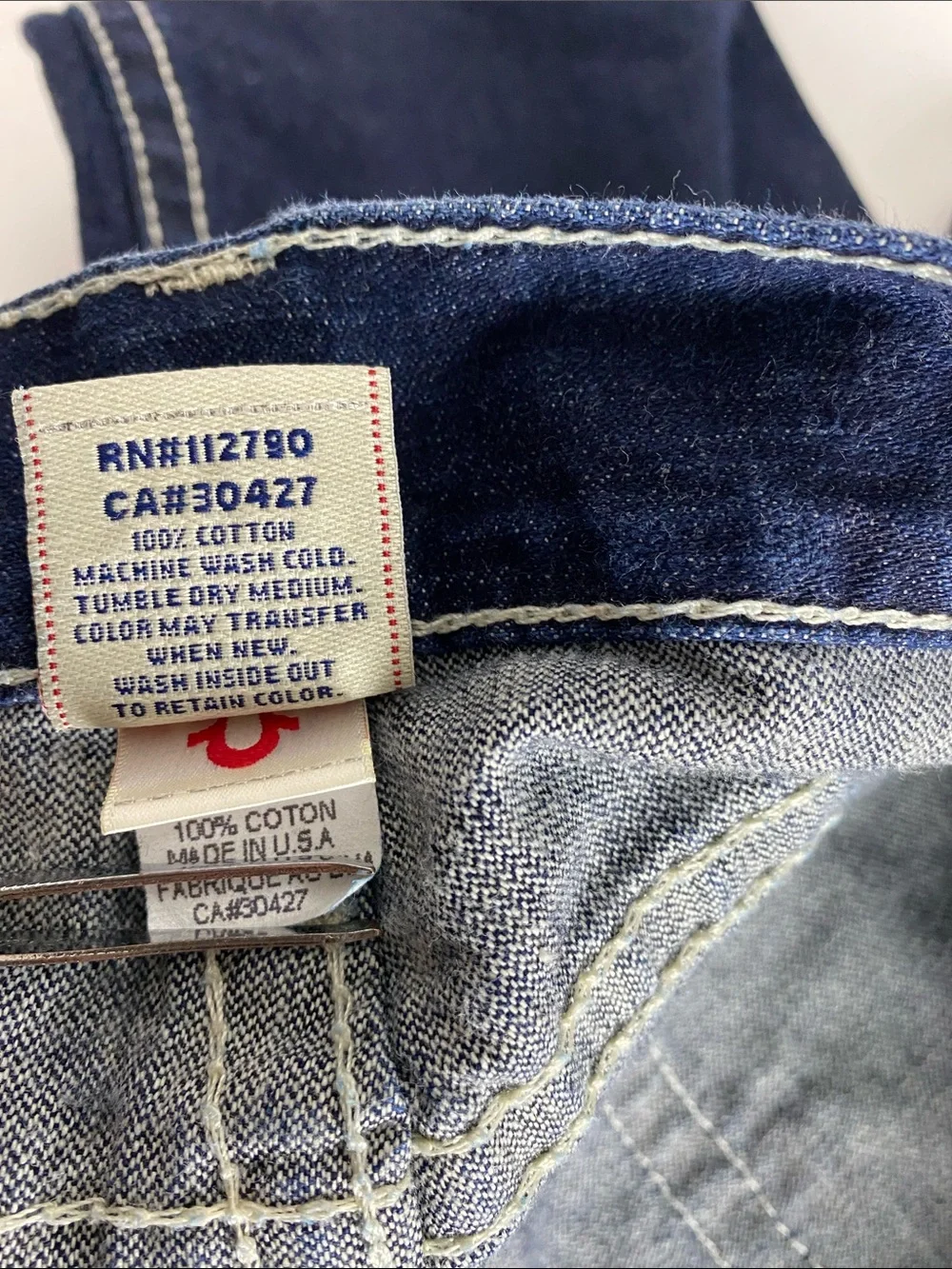 True religion jeans Bobby Big T Men’s Size 34 X 26.5”Cropped altered